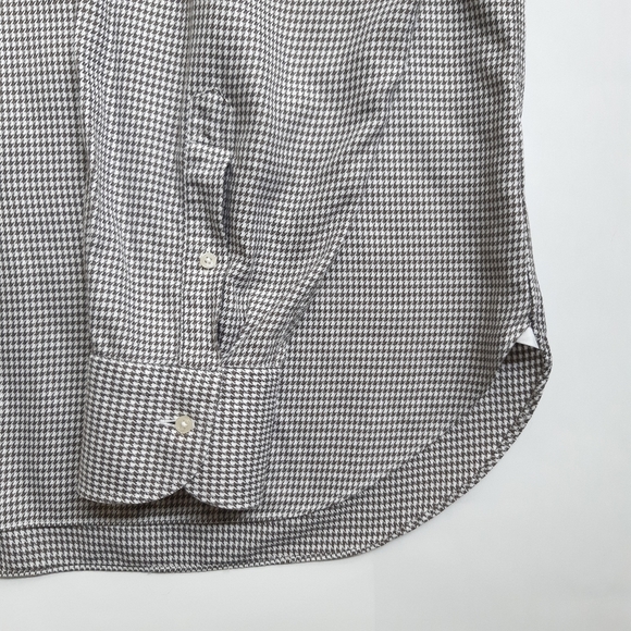 Ermenegildo Zegna 47/18.5 Regular Fit houndstooth button up shirt - Picture 5 of 8
